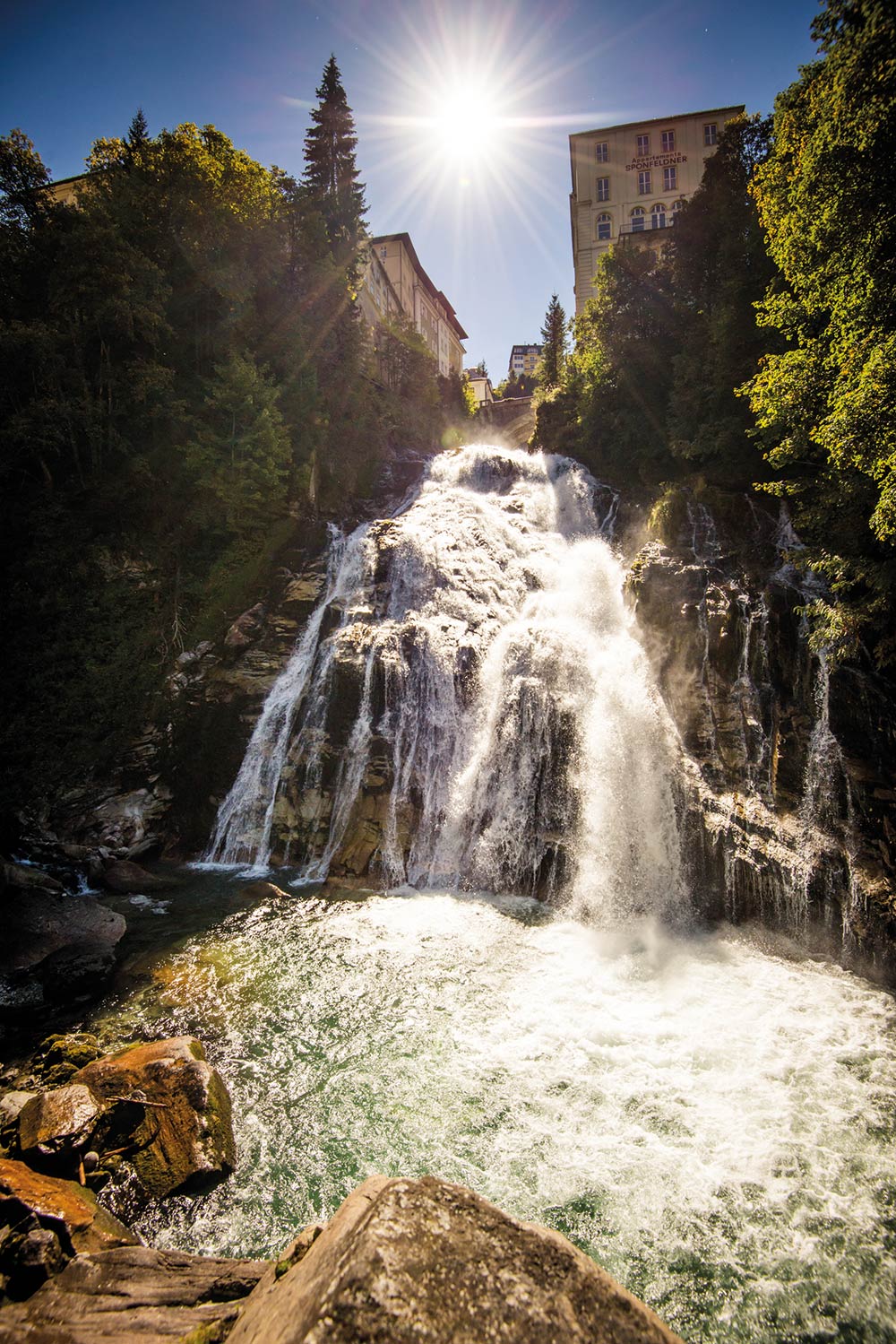 Gasteiner Wasserfall im Zentrum von Bad Gastein